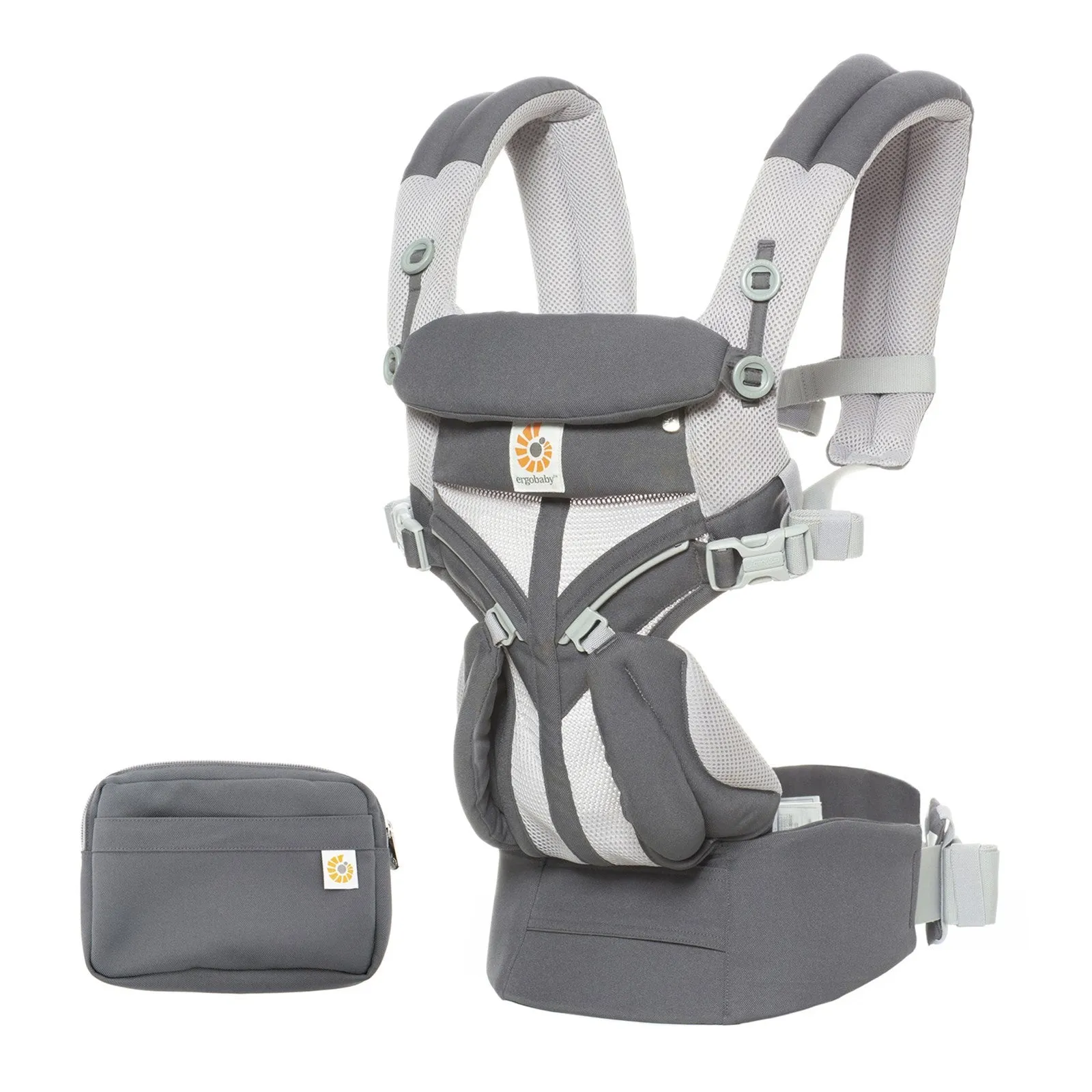 [10 year local warranty] Ergobaby Omni 360 Cool Air Mesh Baby Carrier - Carbon Grey