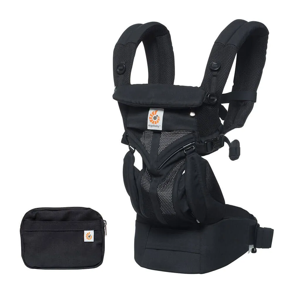 [10 year local warranty] Ergobaby Omni 360 Cool Air Mesh Baby Carrier - Oynx Black