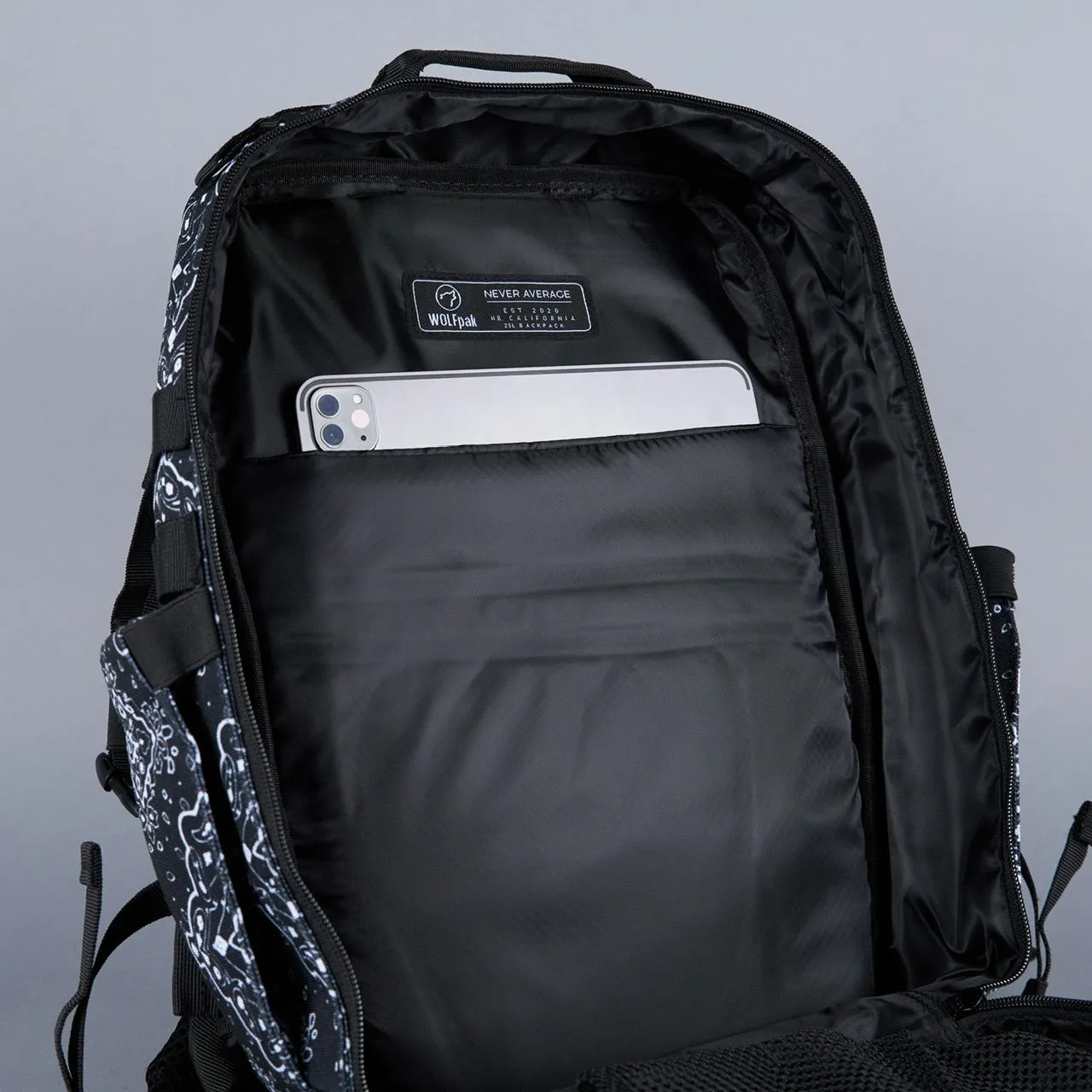 25L Backpack Black Bandana