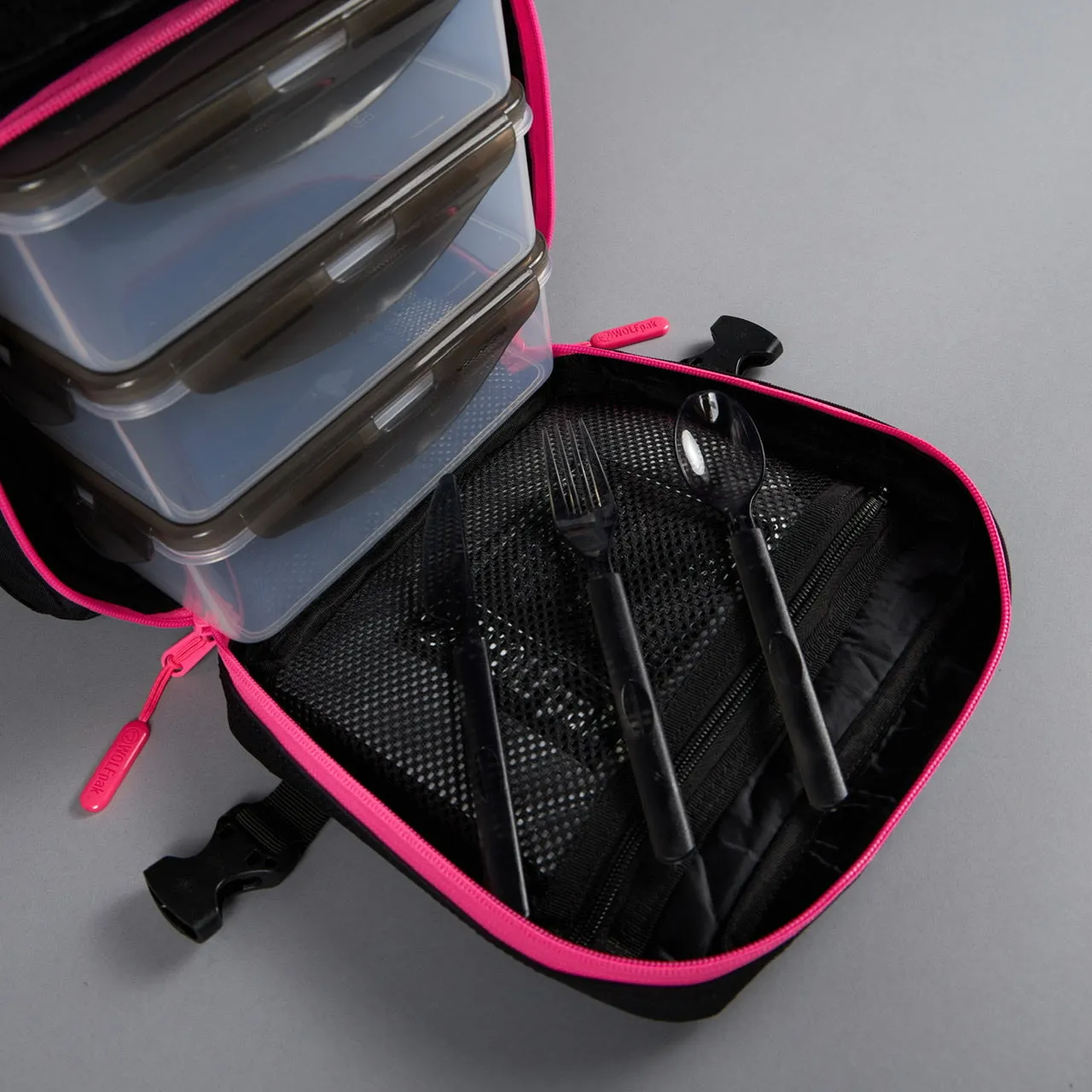 25L Black Neon Pink Meal Prep Management