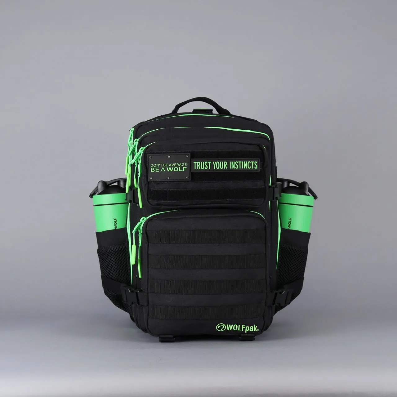 35L Backpack Black Neon Green