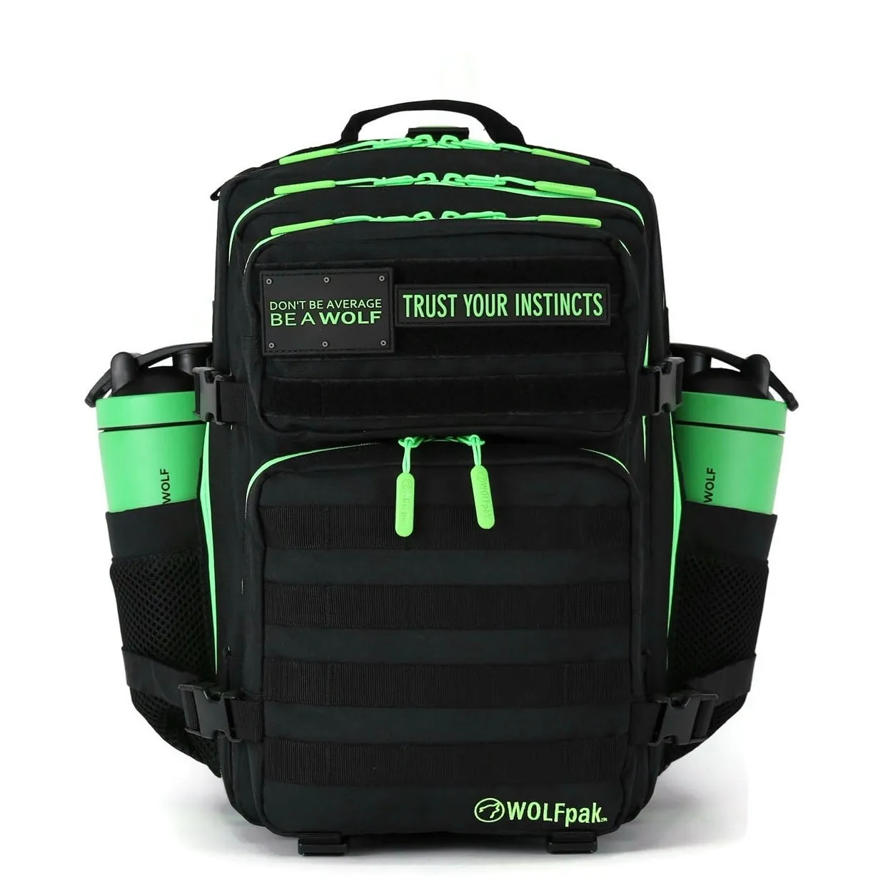 35L Backpack Black Neon Green