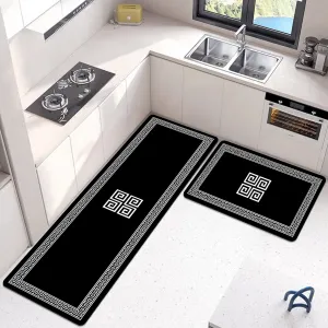 ABSORPTIVE HOME 2 PIECES ANTI SLIP PREMIUM MAT & RUNNER