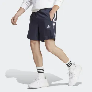 ADIDAS MEN'S AEROREADY ESSENTIALS CHELSEA 3-STRIPES NAVY SHORTS