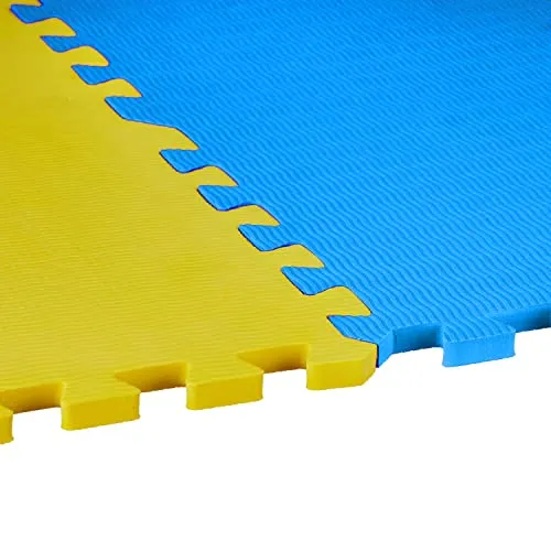 Amazon Brand - Solimo Interlocking Mat, Set of 4 Pieces, 1 cm Thickness