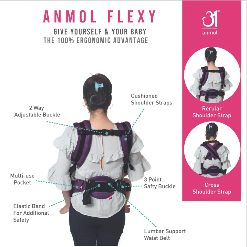 Anmol Baby Ergonomic Baby Carrier- Flexy