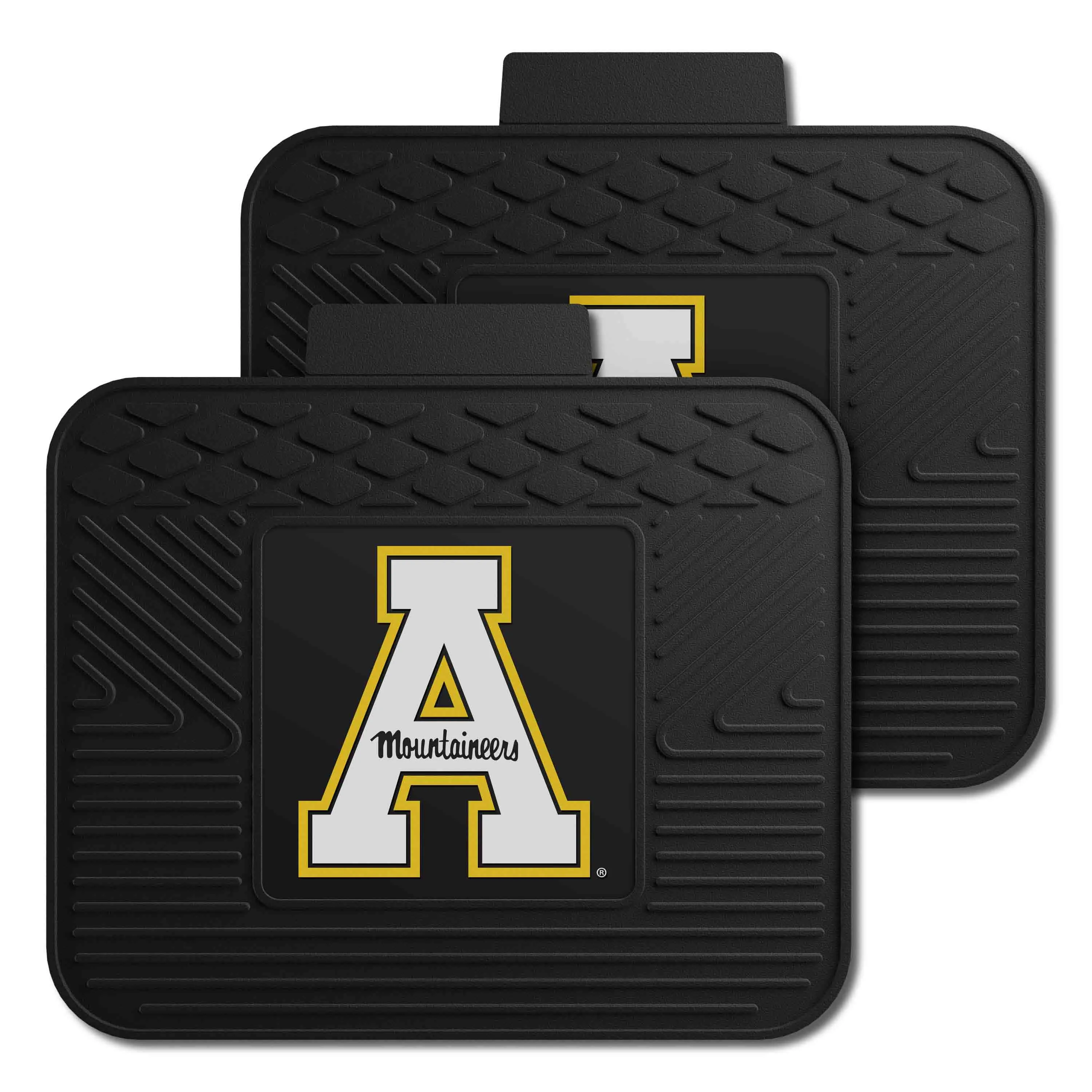 Appalachian State Mountaineers Back Seat Car Utility Mats - 2 Piece Set