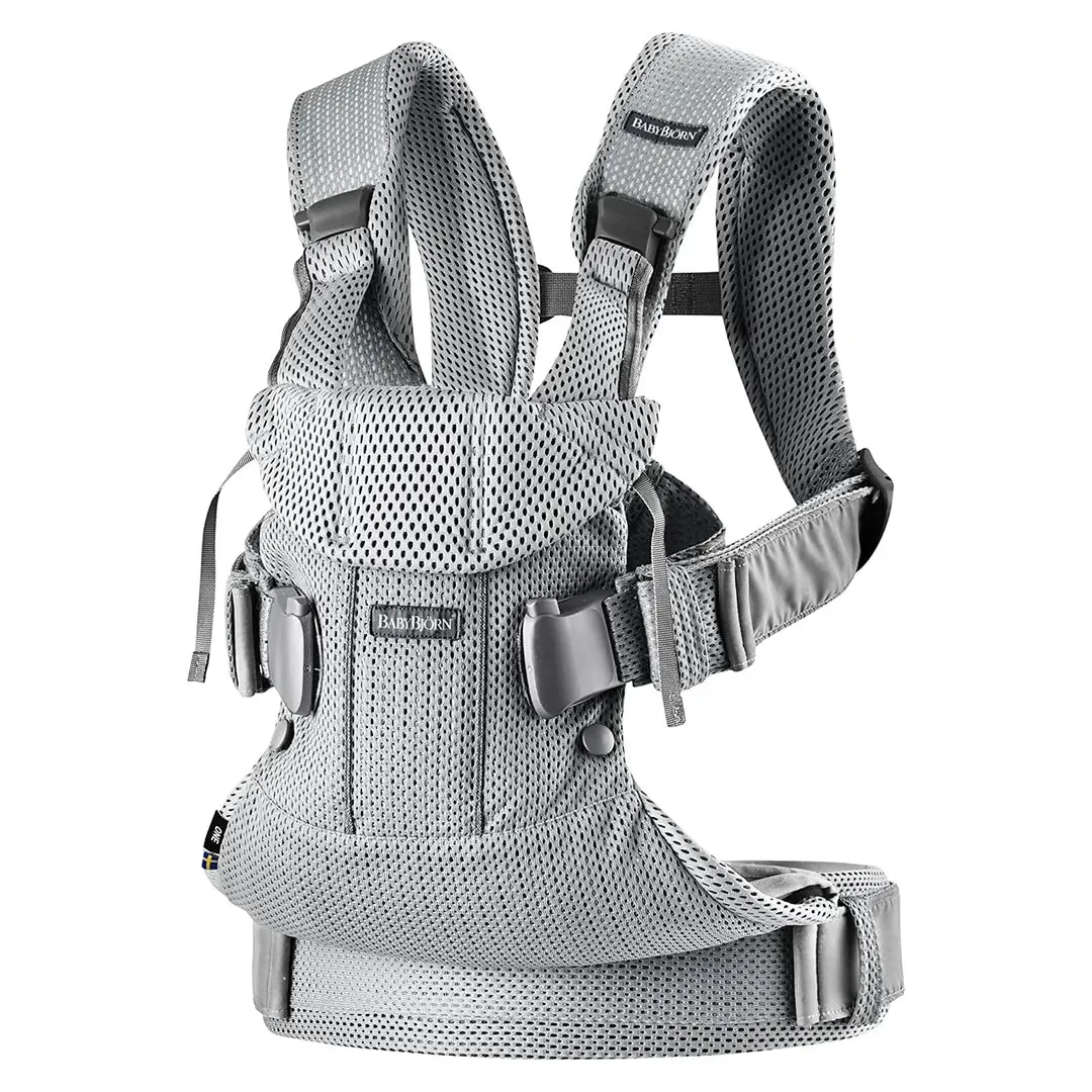 Baby Carrier One with Carrier Cover, Mesh - Silver