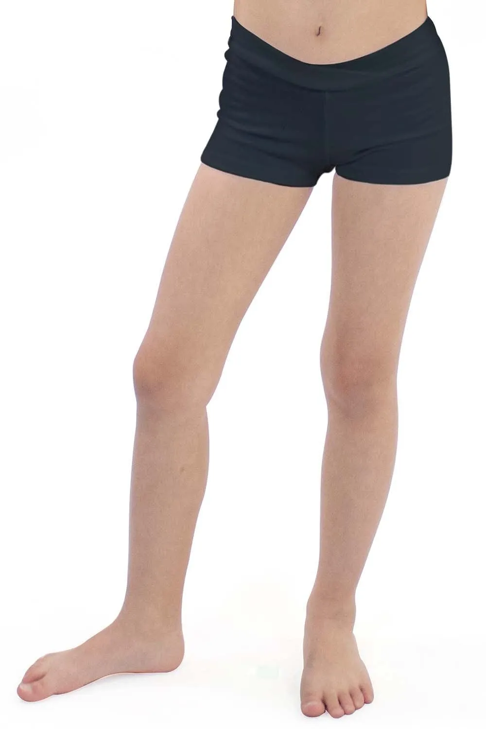 Basic Moves BM7530G Girls' Microfiber V-Front Hot Shorts