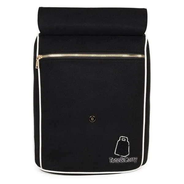 Black Varsity Backpack