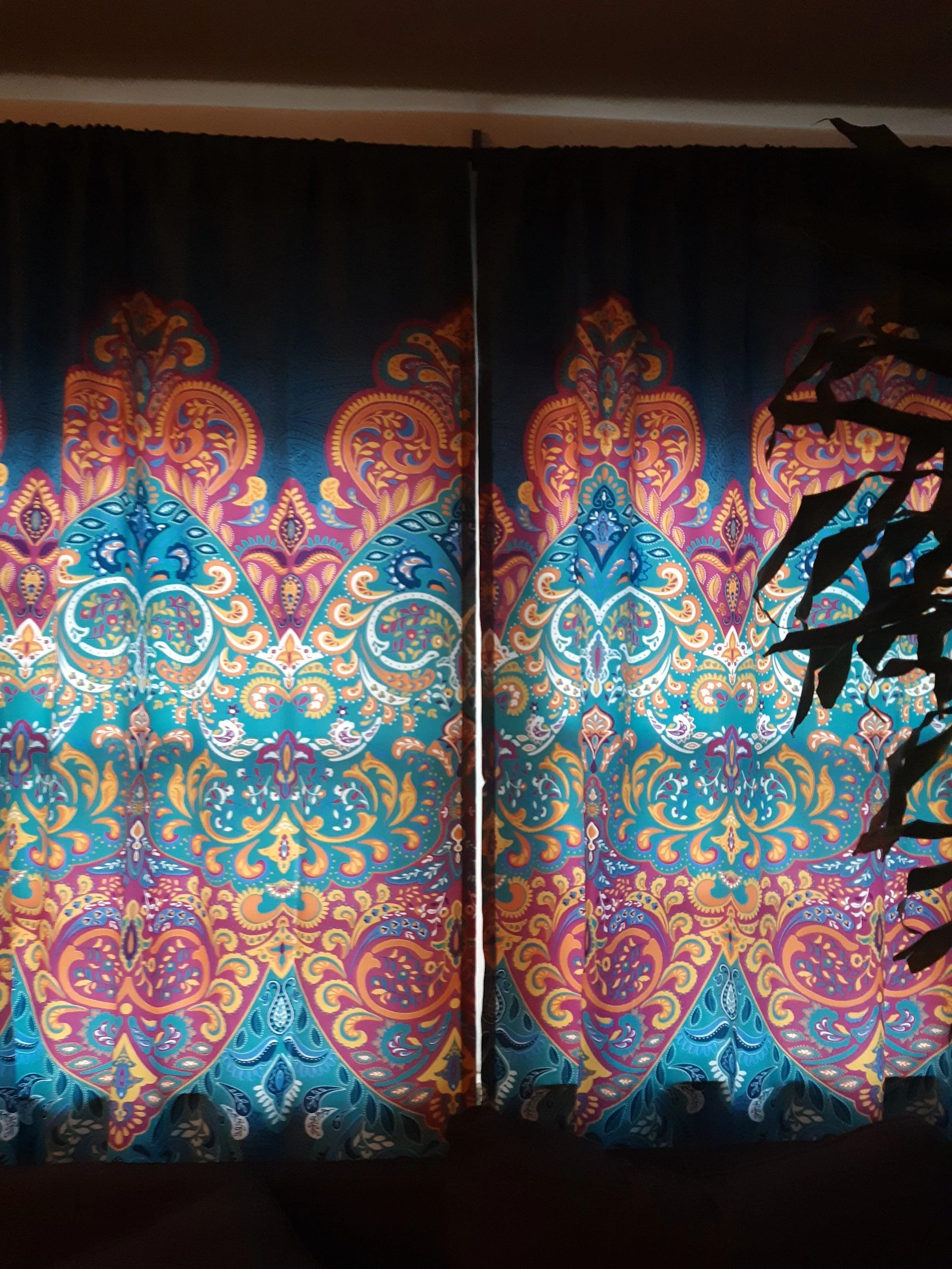 Boho Chic Light Filtering Window Curtain Panel Set