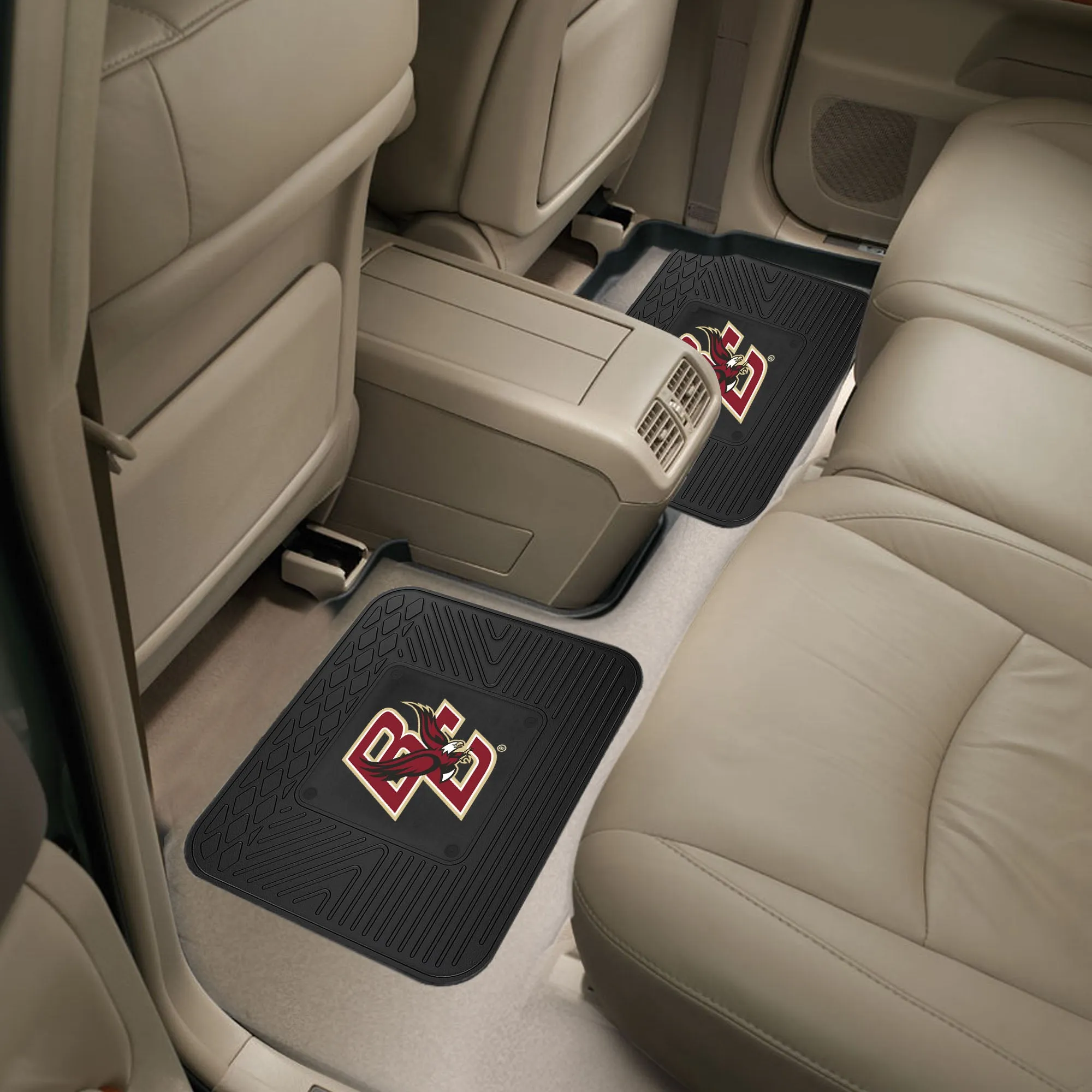 Boston College Eagles Back Seat Car Utility Mats - 2 Piece Set