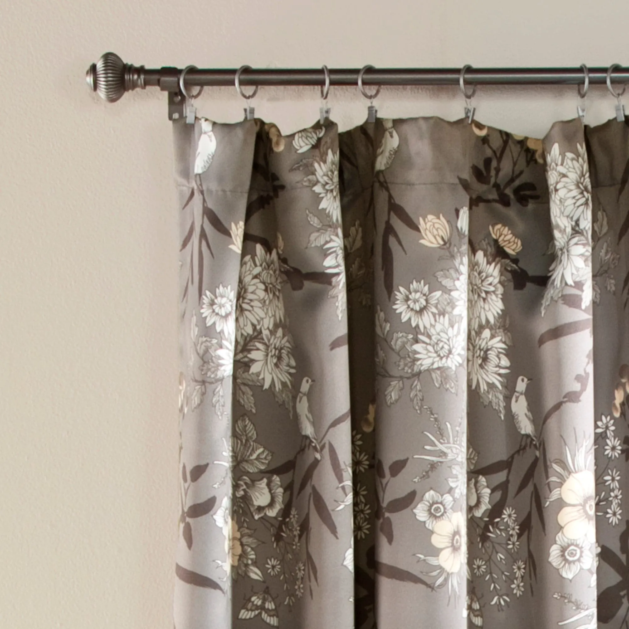 Botanical Garden Light Filtering Window Curtain Panel Set