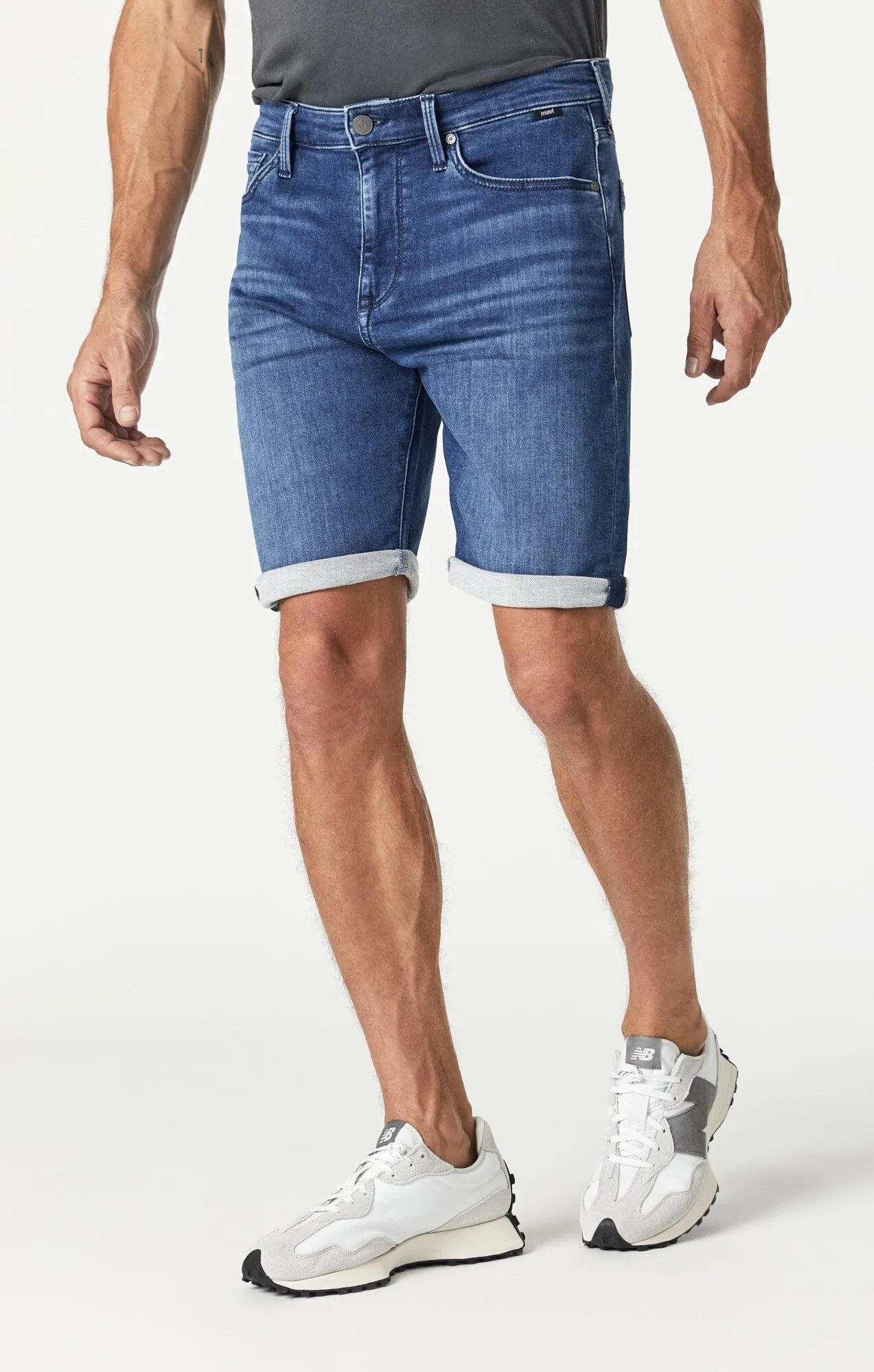 BRIAN SHORTS IN DARK BRUSHED ATHLETIC