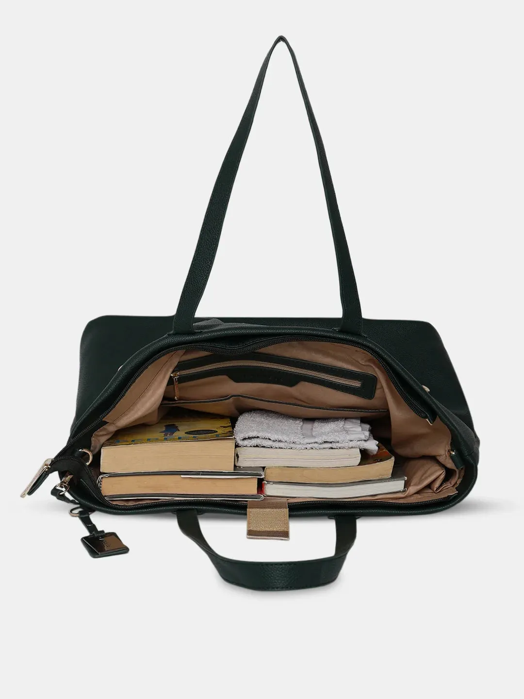 Caprese Lilith Laptop Tote Large Green