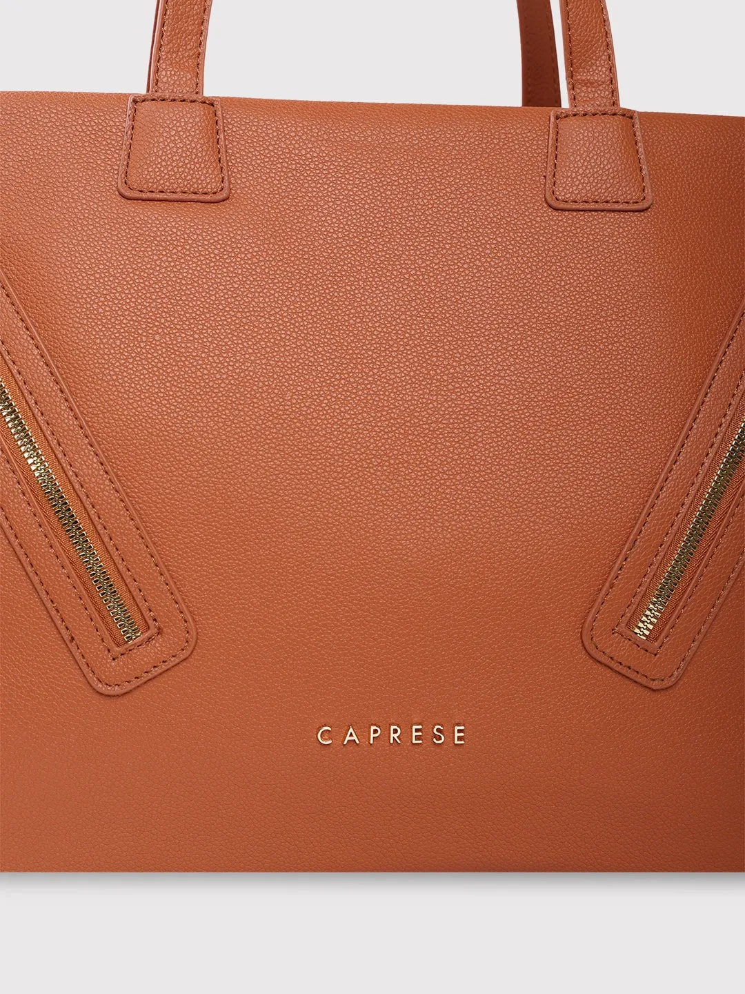 Caprese Lilith Laptop Tote Large Tan