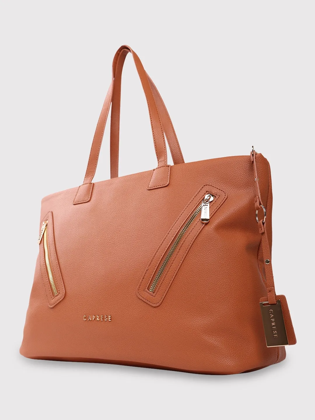 Caprese Lilith Laptop Tote Large Tan