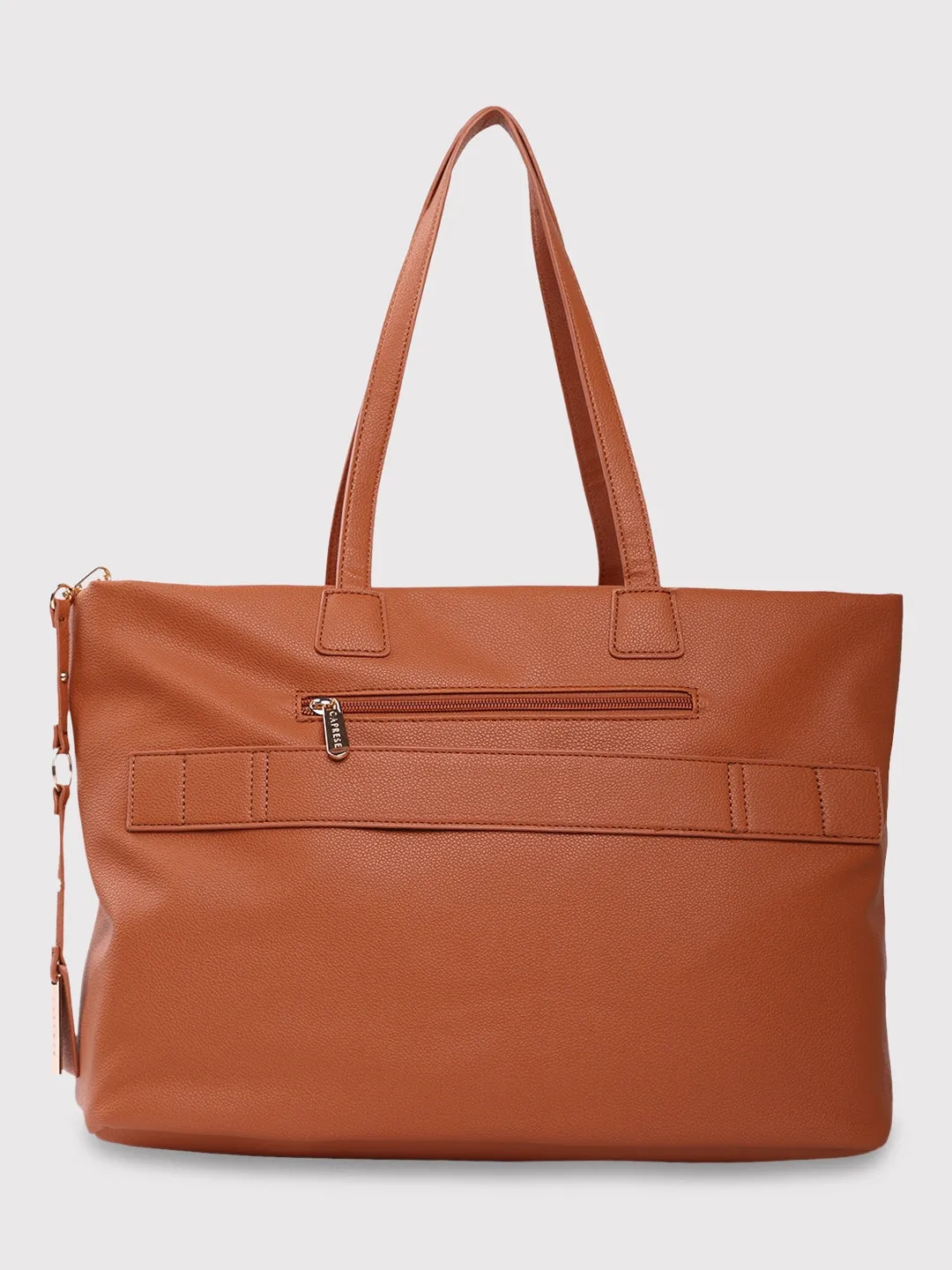 Caprese Lilith Laptop Tote Large Tan