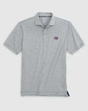 Columbus Blue Jackets Lyndonn Striped Jersey Performance Polo