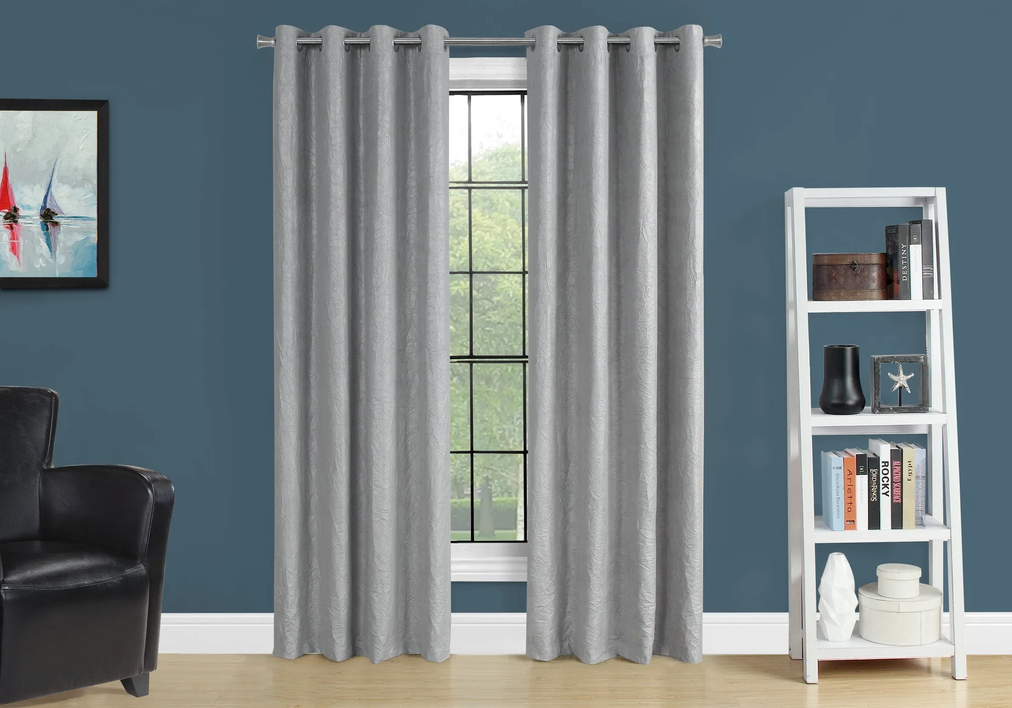 Curtain Panel - 2Pcs / 52"W X 95"H Silver Room Darkening