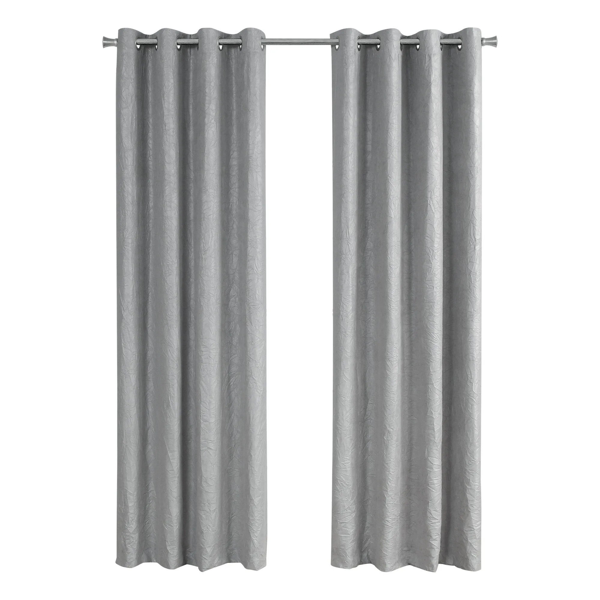 Curtain Panel - 2Pcs / 52"W X 95"H Silver Room Darkening