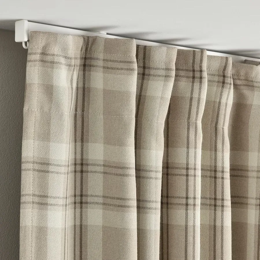 Curtains Ikea Haggveckmal Blackout, 2 pcs., 145x250 cm, beige