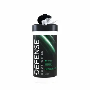 Defense Body Wipes Peppermint Scent