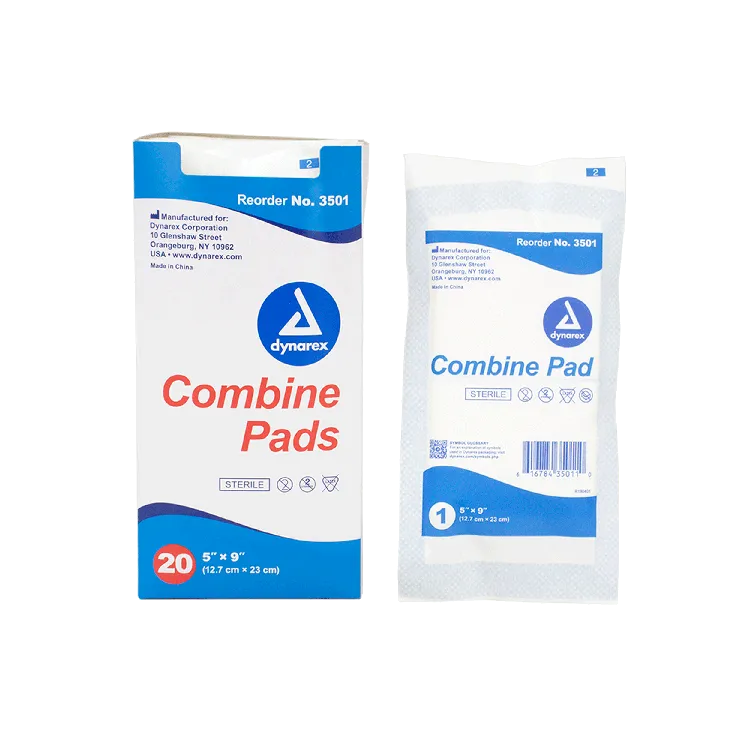 Dynarex Sterile Non-Adherent Combine Pad 5" x 9"