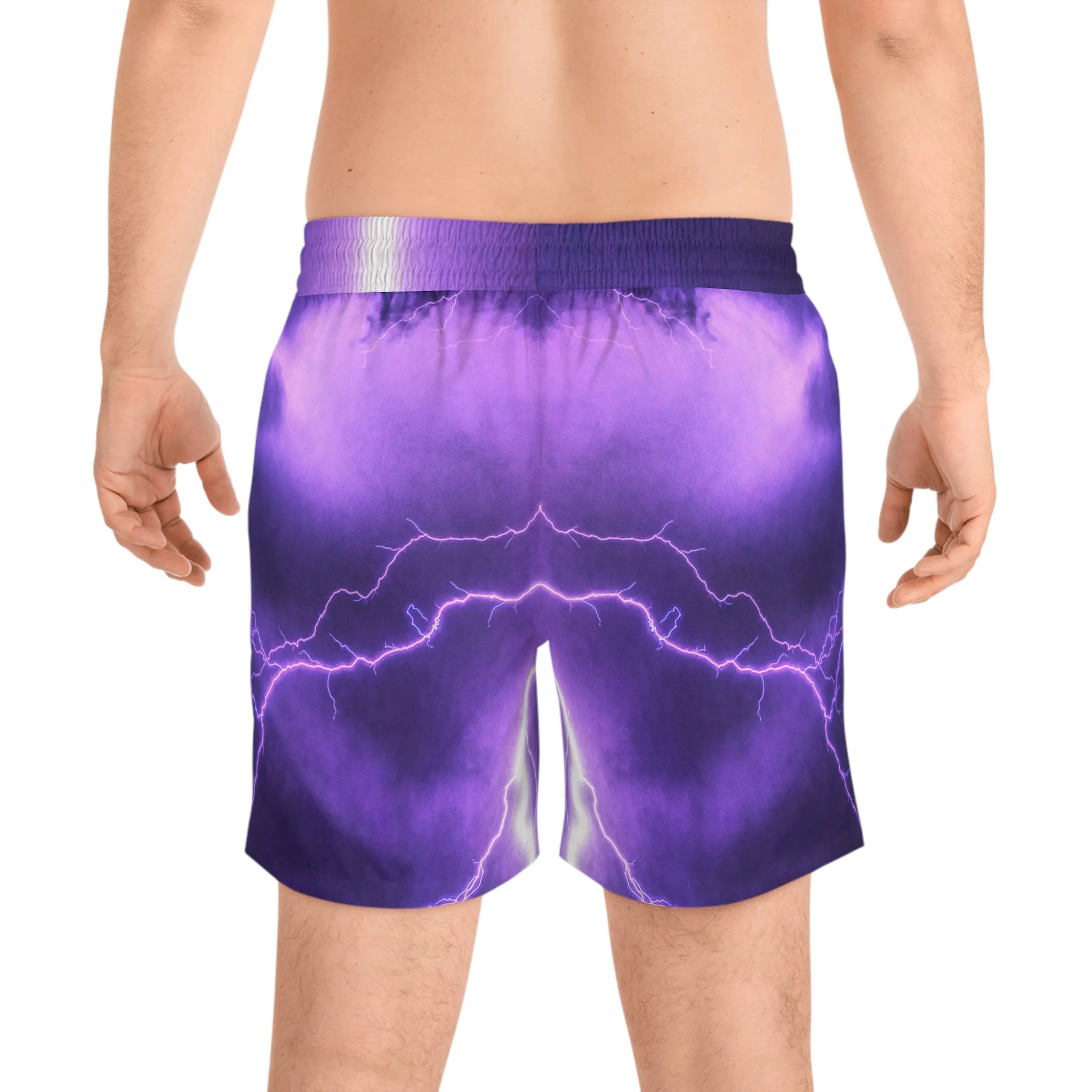 Electric Thunder - Inovax Men's Mid-Length Swim Shorts