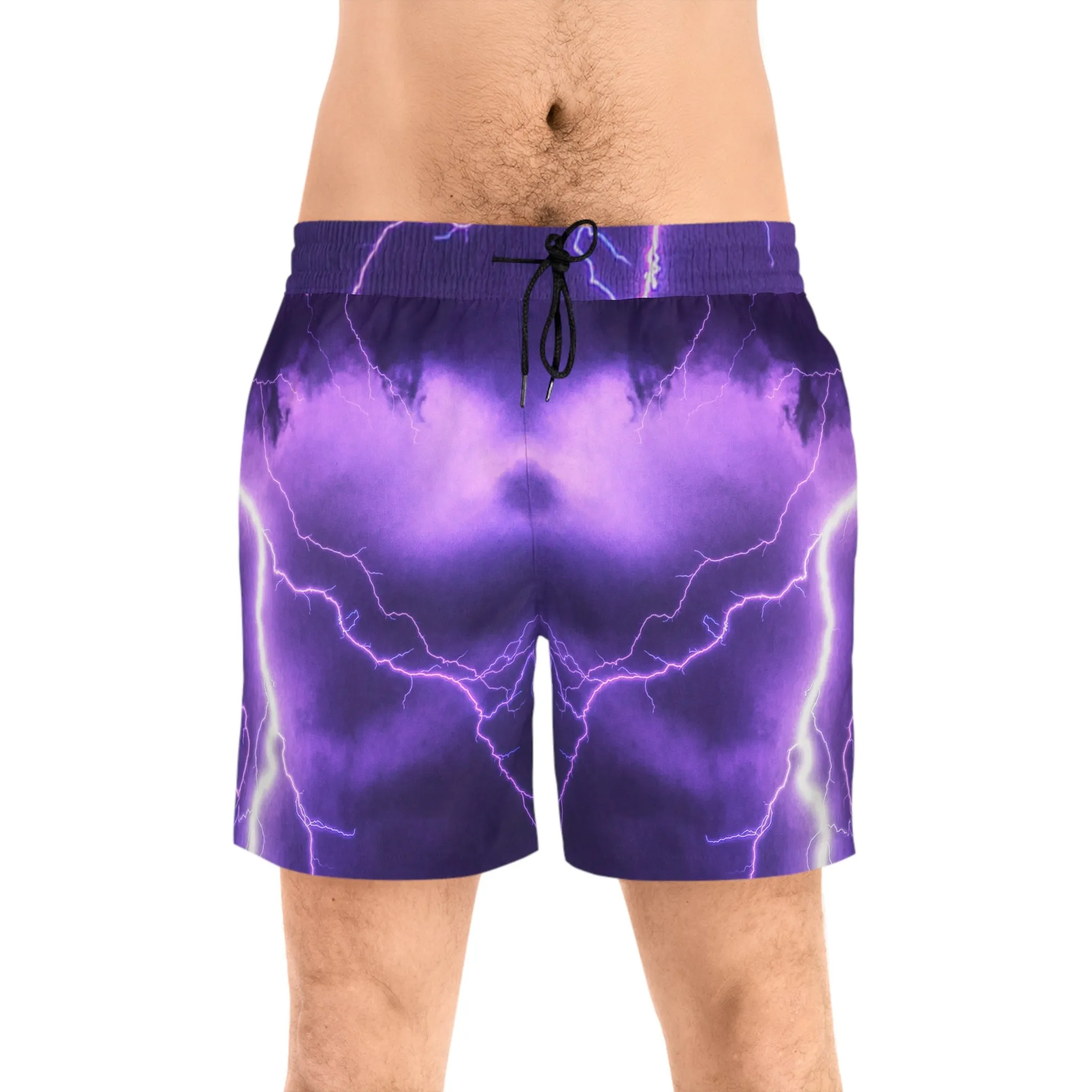 Electric Thunder - Inovax Men's Mid-Length Swim Shorts