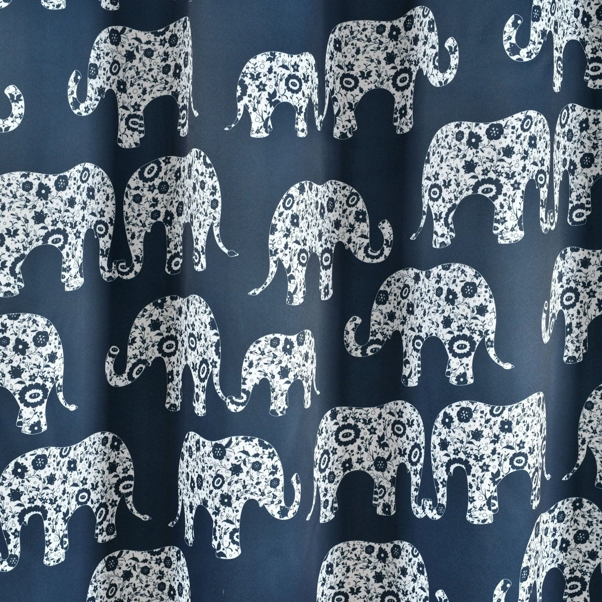 Elephant Parade Light Filtering Window Curtains Set