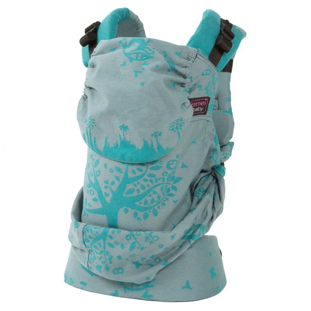 Emeibaby Wrap Conversion Toddler  Carrier - Full Treemei Bright Grey Turquoise