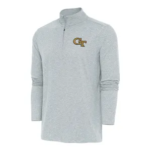 Georgia Tech Yellow Jackets Hunk 1/4 Zip  Heather Grey Pullover Jacket