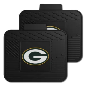 Green Bay Packers Back Seat Car Utility Mats - 2 Piece Set