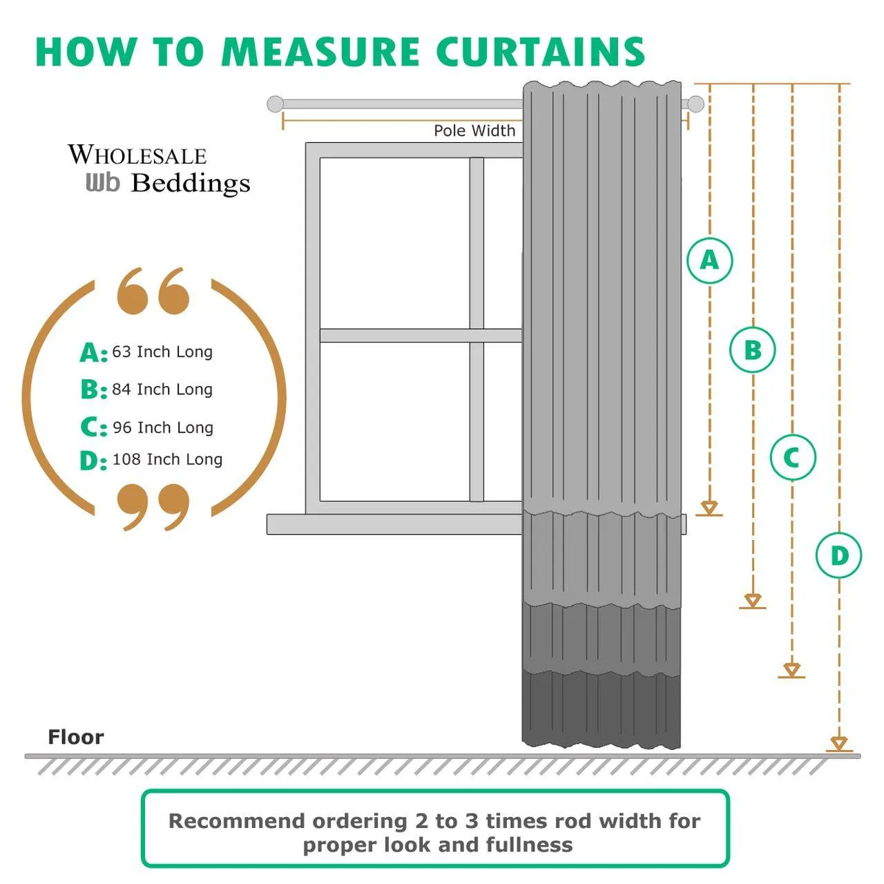 Green Meridian Room-Darkening Thermal Insulated Curtain Pair (Set of 2 Panels)