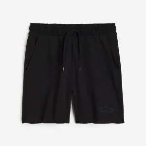 H&M Embroidered shorts, black