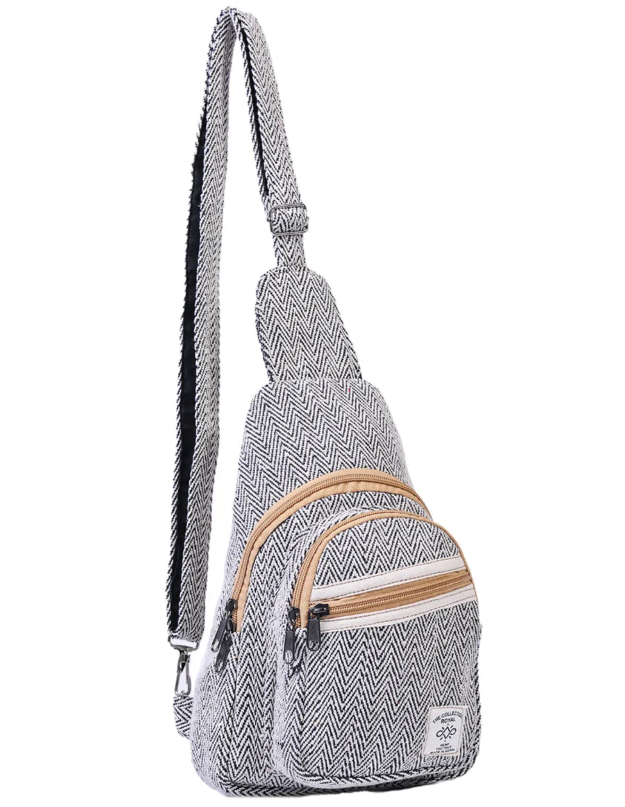 Hippie Boho Cotton Bohemian Crossbody Sling Bag Backpack