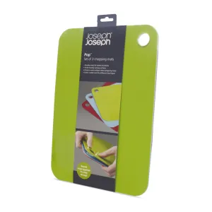 Joseph Joseph Pop 13.5 in. L X 9.5 in. W X 0.25 in. Polyethylene Cutting Board Set