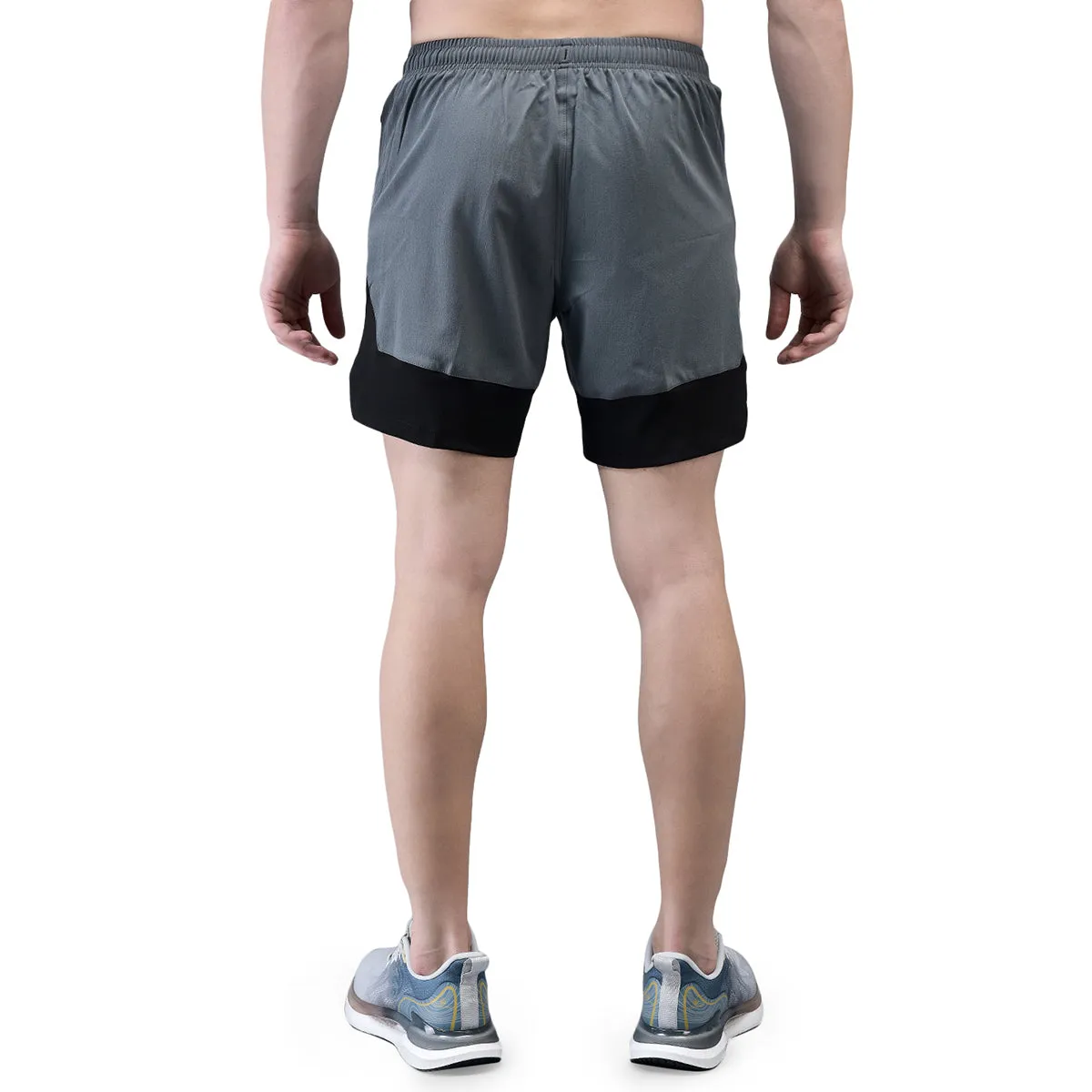 KI Elite Grey Black Training Shorts - Performance Gear for Professional Athletes