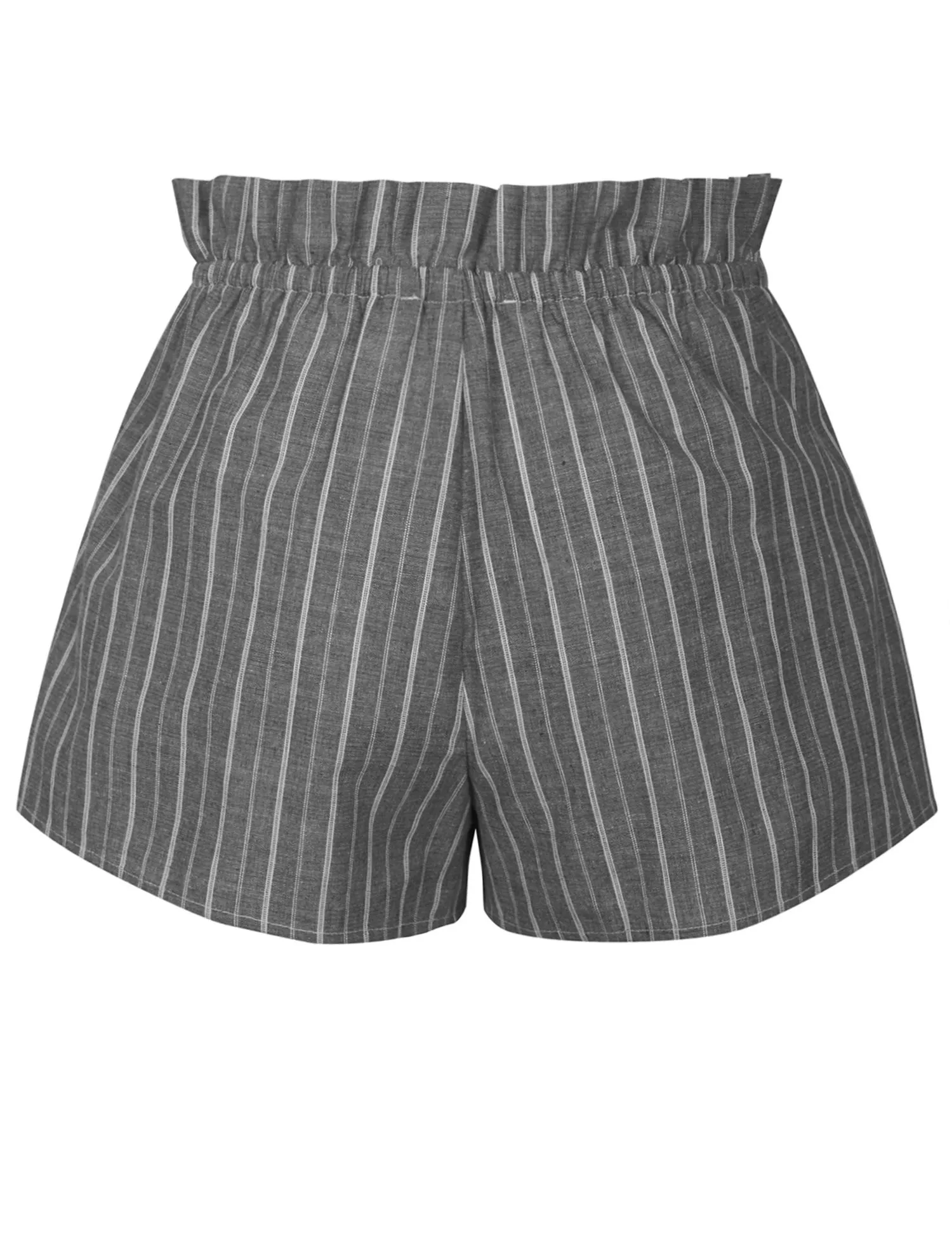 KOGMO Women's Casual Striped Summer Beach Shorts With Self Tie Bow