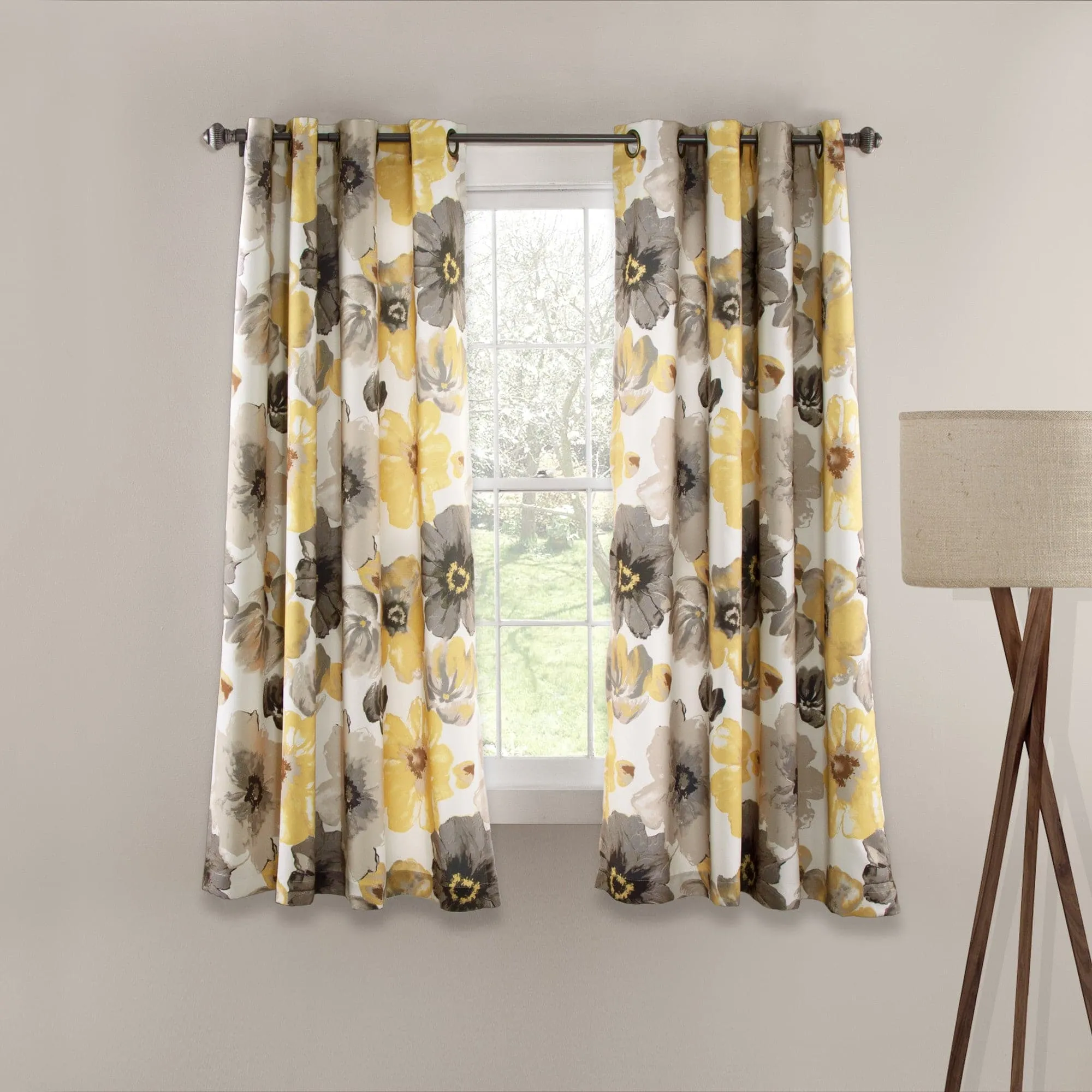 Leah Light Filtering Window Curtain Set