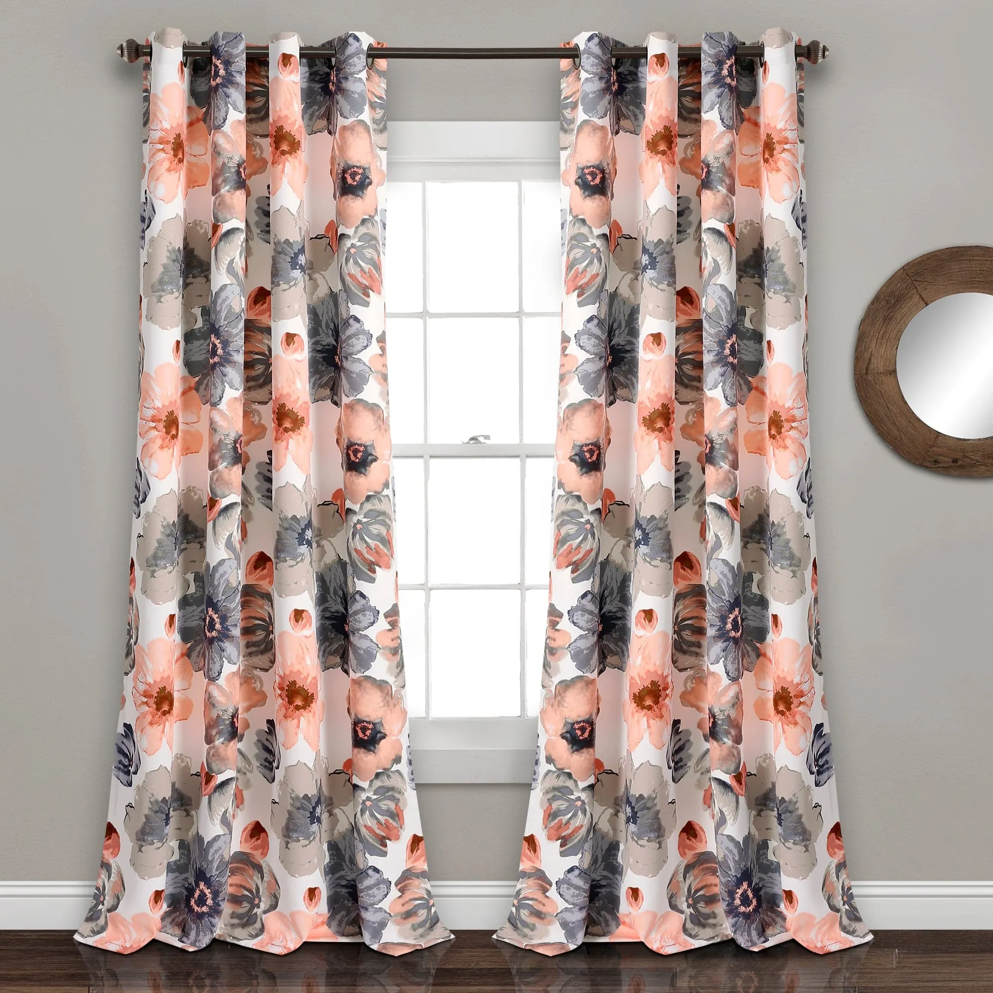 Leah Light Filtering Window Curtain Set