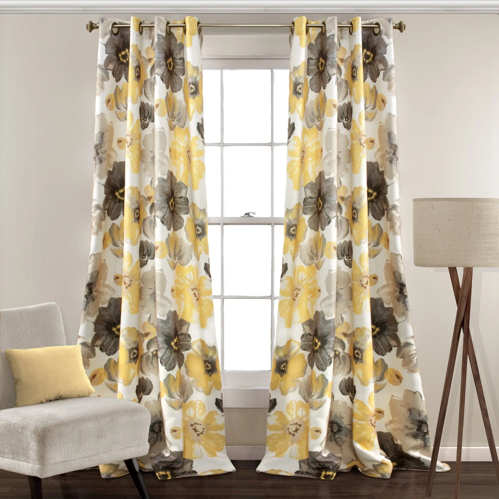 Leah Light Filtering Window Curtain Set