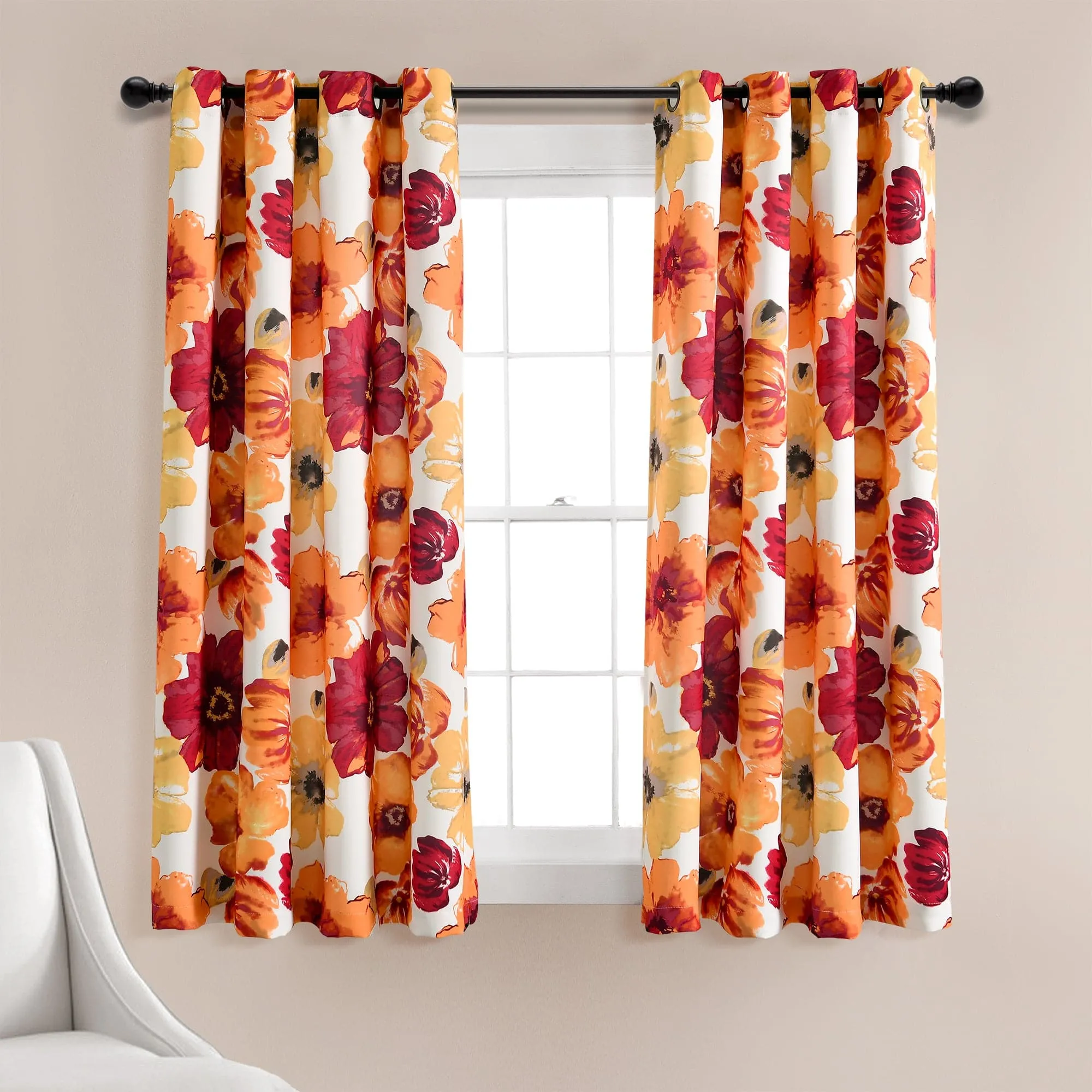 Leah Light Filtering Window Curtain Set