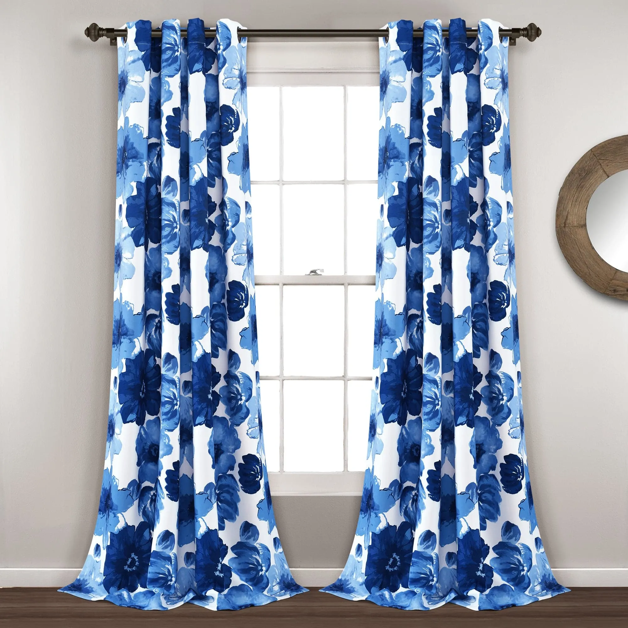 Leah Light Filtering Window Curtain Set