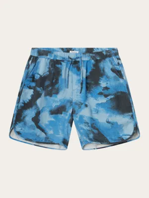 Loose linen AOP shorts - item color