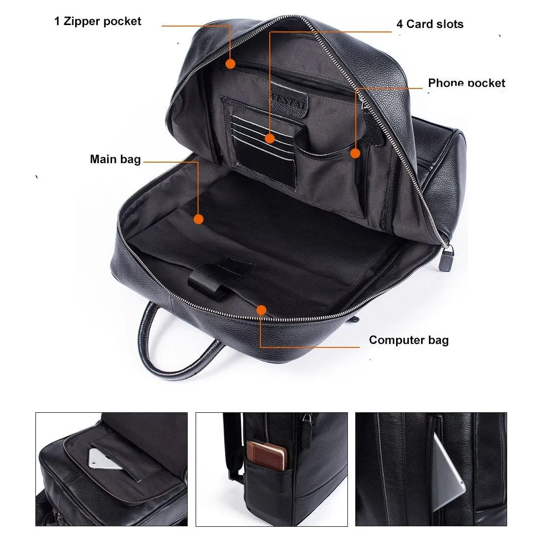 Luxury Exotic Anti-Theft Laptop Travel Softback Backpack