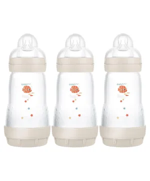 MAM Easy Start Anti-Colic 260ml Bottle (3 Pack) - Cotton