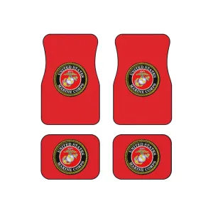 Marine Corps (Red) Car Mats (Set of 4)