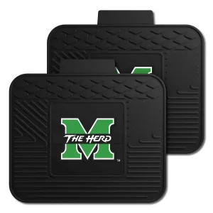 Marshall Thundering Herd Back Seat Car Utility Mats - 2 Piece Set